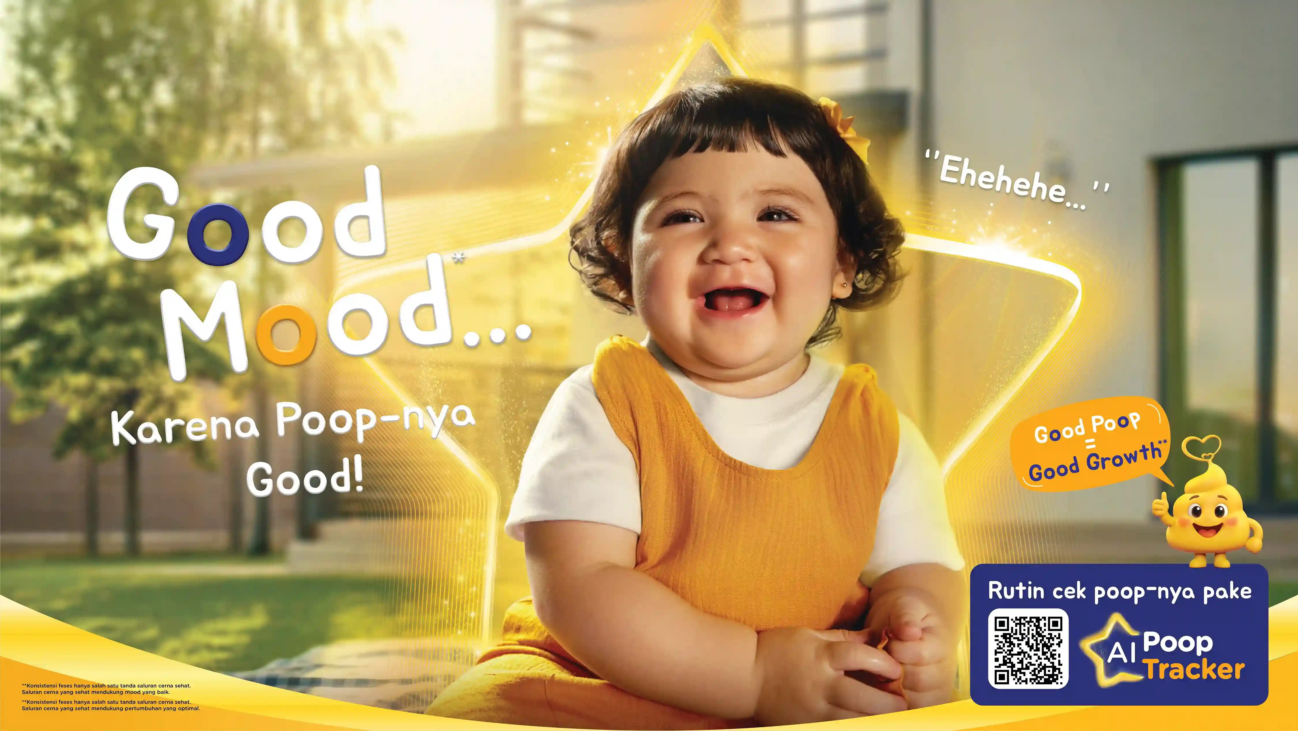 Anak dengan mood baik sebagai tanda tumbuh kembang sehat